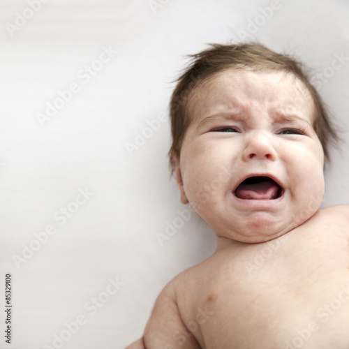Slika na platnu Close up of a crying infant
