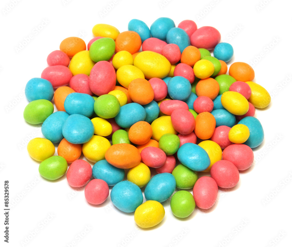 Sweet candy colored jelly beans Sweet candy colored jelly beans