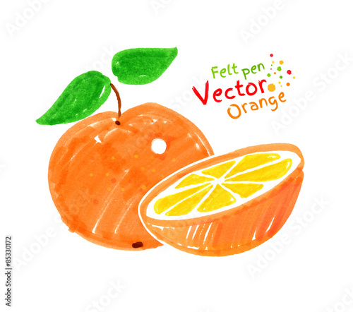 Orange fruit.