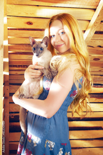 Girl With Cat