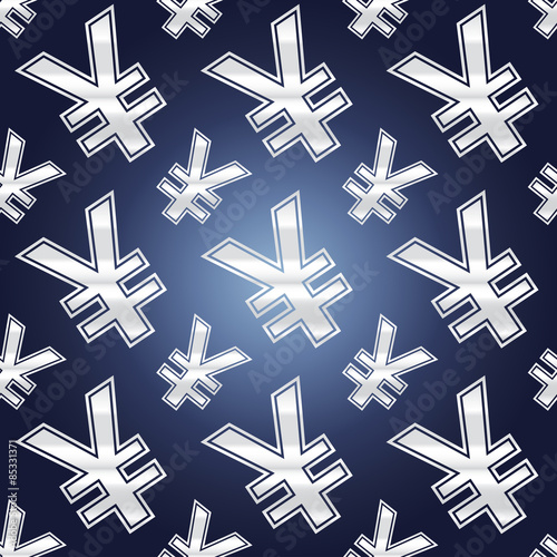 seamless yen symbols