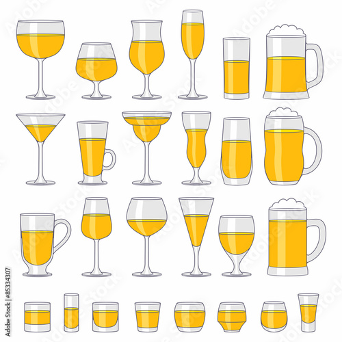 Alcohol glasses set