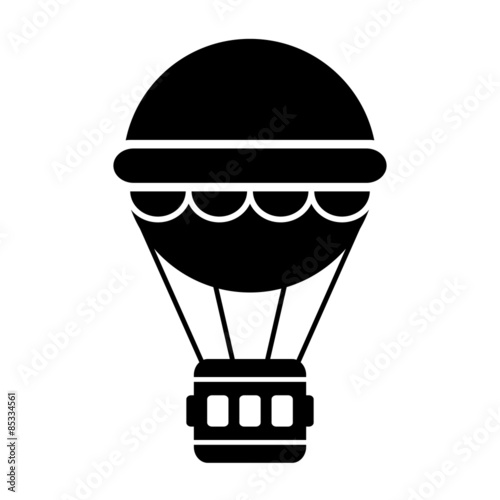 Hot air balloon icon