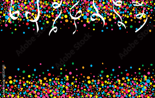 streamers falling from the sky