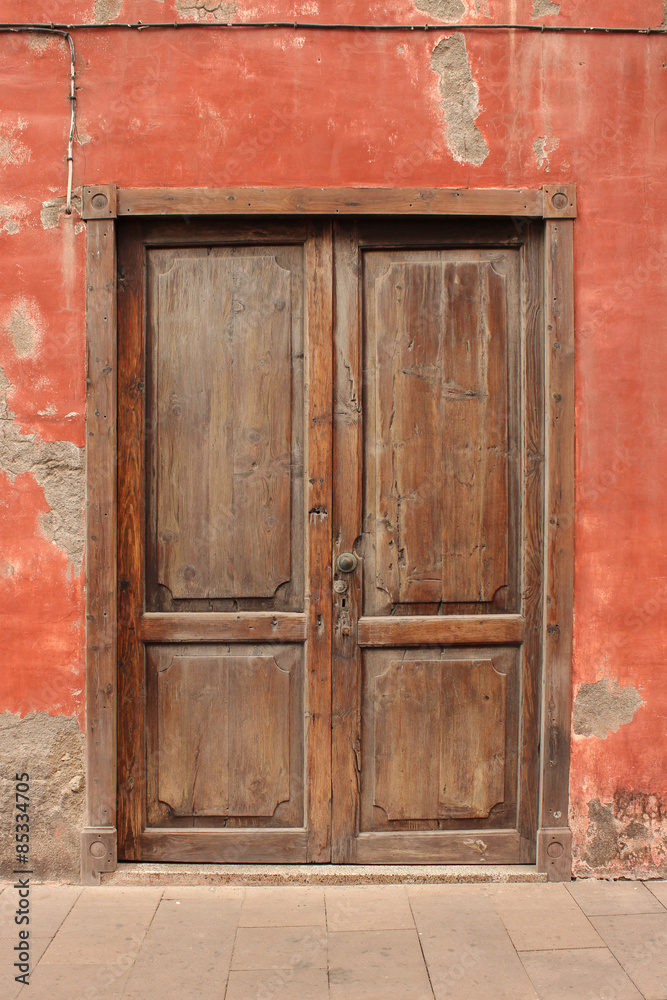 old wooden door 