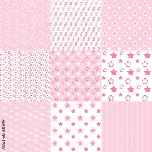 Baby cute patterns collection.