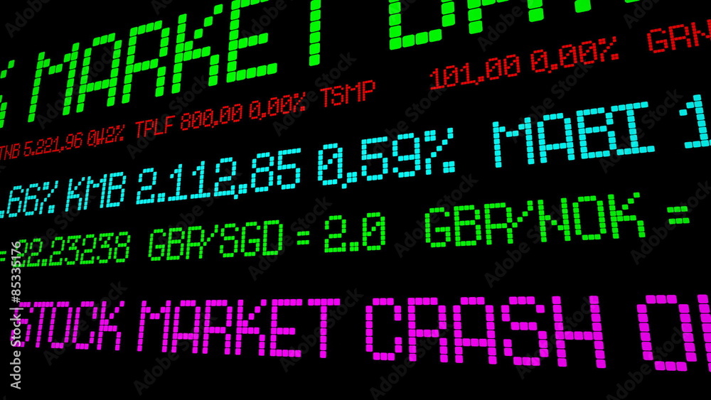 Stock market crash Stock market crash