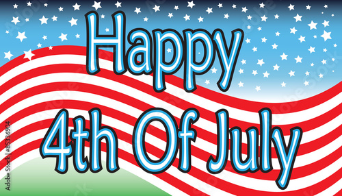 Happy Fourth Of July Vector