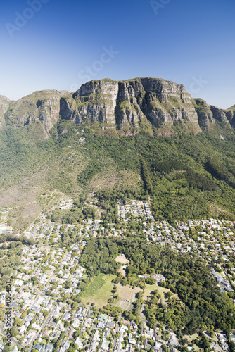 South Africa, aerial view of Newlands in Cape Town and Table Mountain National Park #85341513