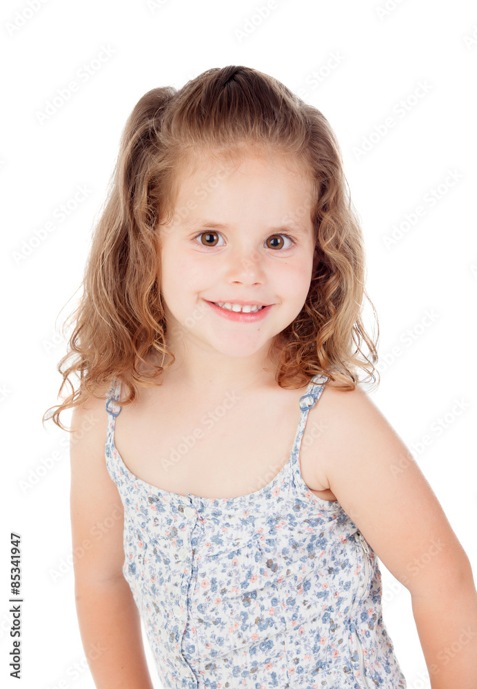 Cute little girl with three year old smiling Cute little girl with three year old smiling