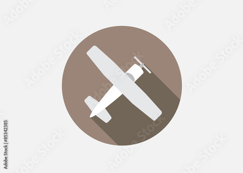 Aircraft or Airplane Icons Set Collection Vector Silhouette 