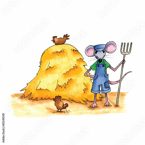 mouse - hay stack