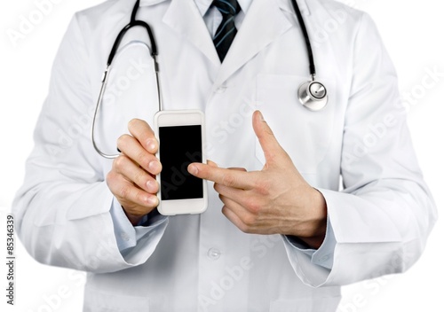 Doctor, smart, phone.