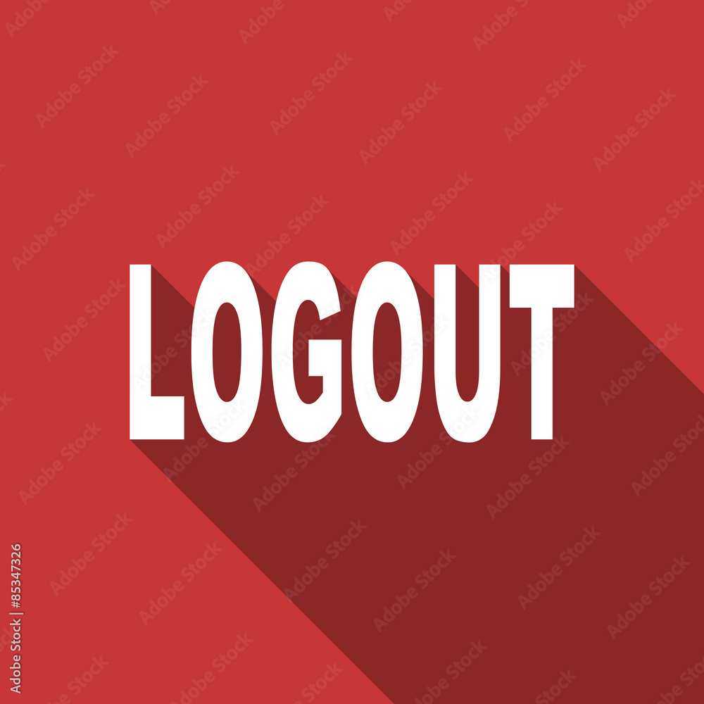 Obraz premium logout flat design modern icon
