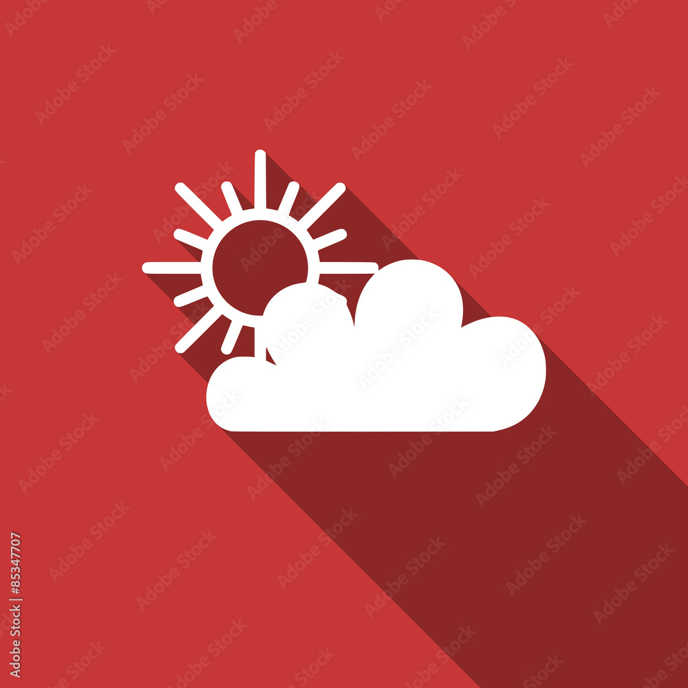 cloud flat design modern icon