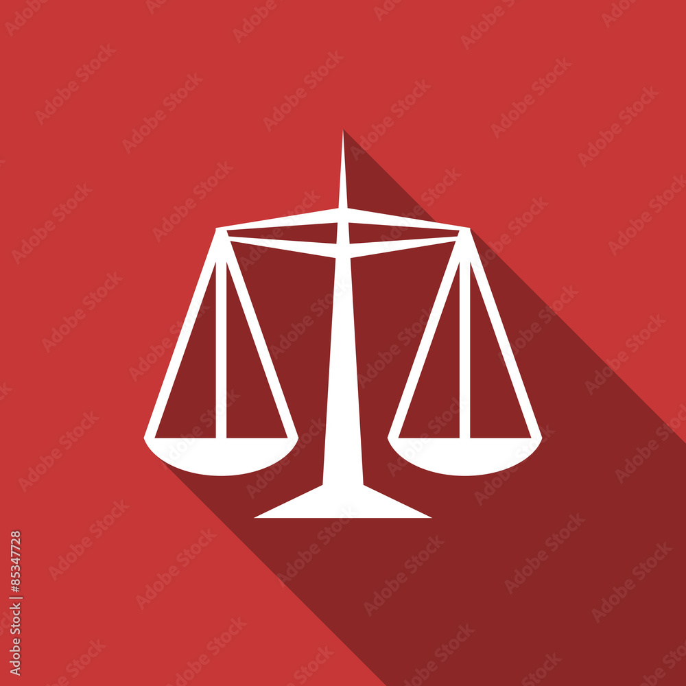 justice flat design modern icon justice flat design modern icon