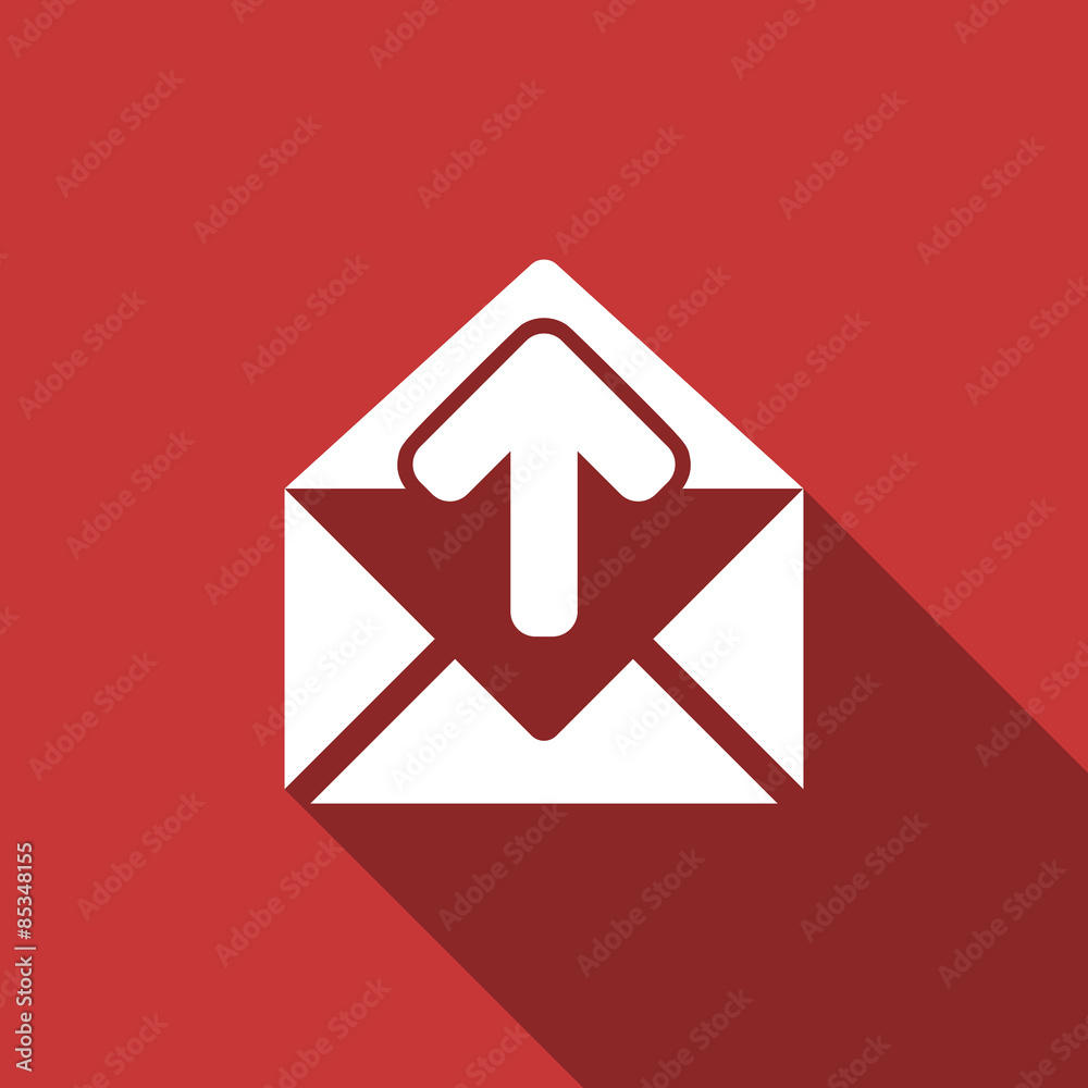 email flat design modern icon email flat design modern icon