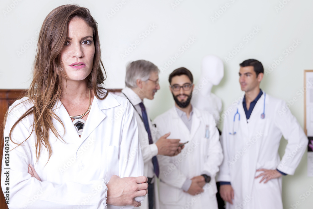 group of doctors at hospital group of doctors at hospital