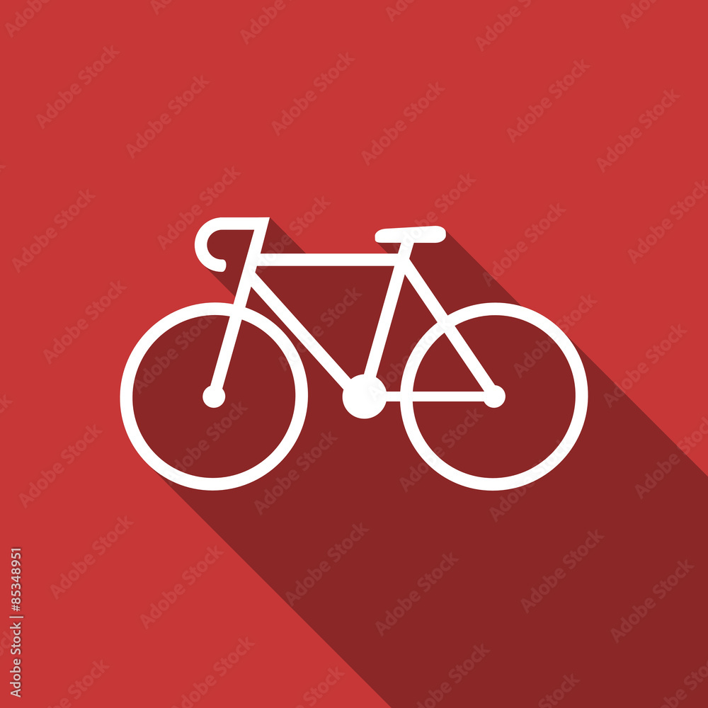 Fototapeta premium bicycle flat design modern icon