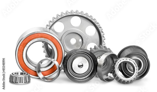Bearing, metal, closeup.