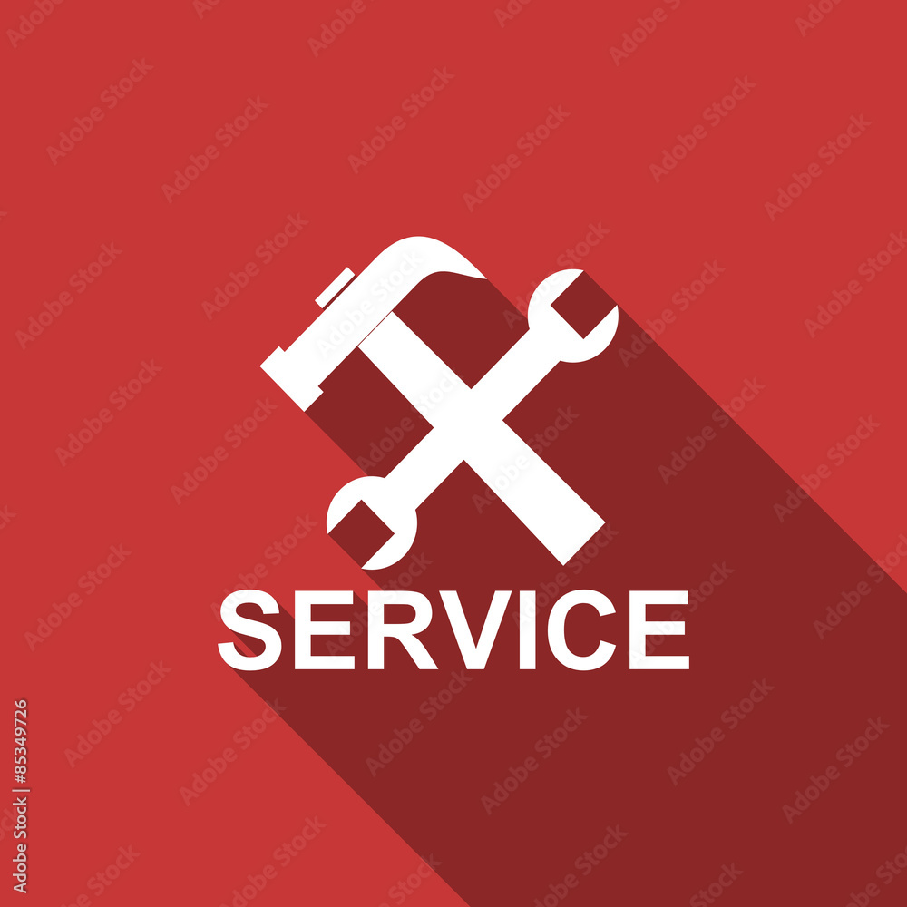 Obraz premium service flat design modern icon