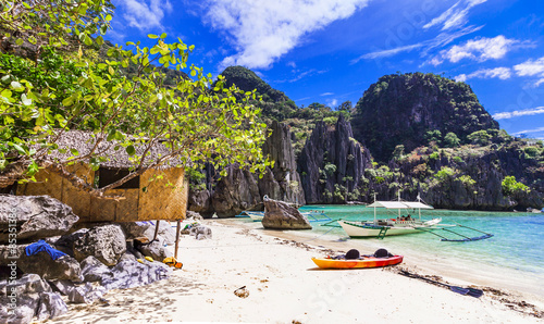 tropical gataway, Philippines, Palawan island photo