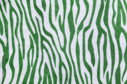 Green and white zebra pattern. Animal print as background.