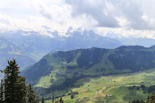 the landscape in the alps, switzerland © luckybai2013