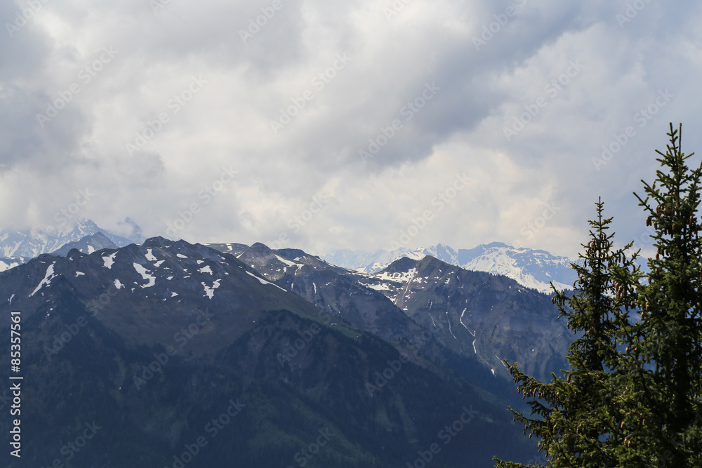 Fototapeta premium krajobraz w Alpach, Szwajcarii