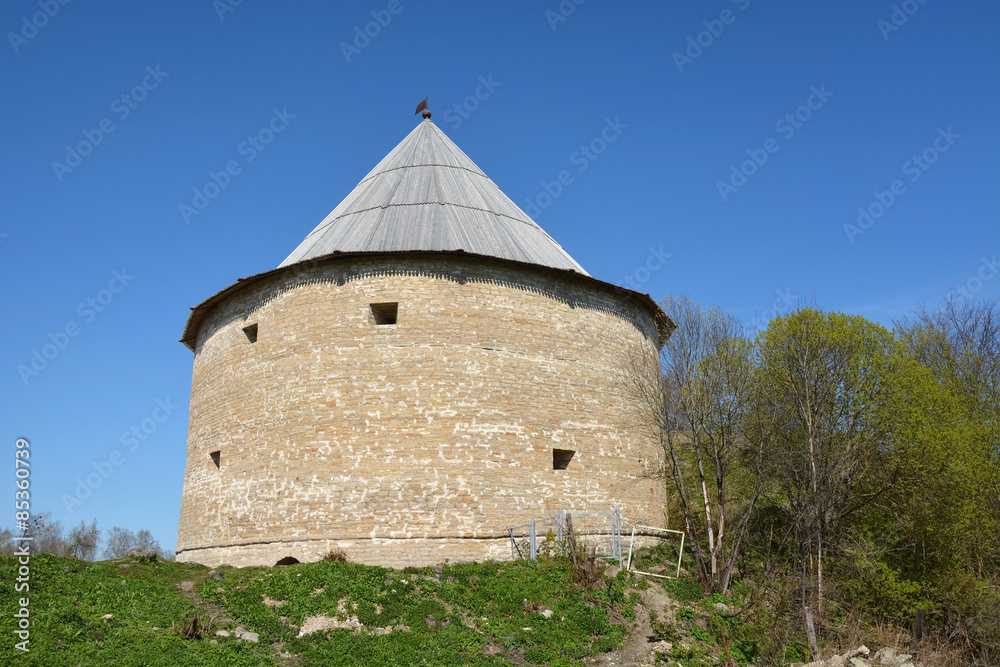 Ancient fortress at Staraya Ladoga city, Russia