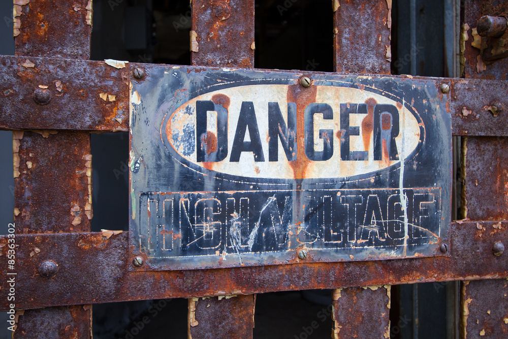 Rusty Danger - High Voltage Sign