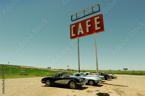 Billede på lærred Chevrolet Corvette CAFE