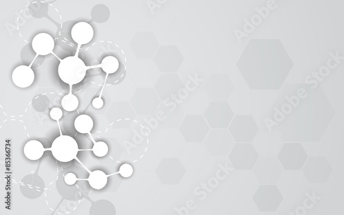 vector abstract science concept molecular design background © pixtumz88