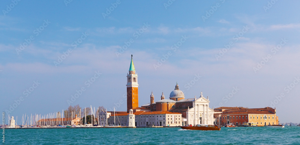 The church of San Giorgio Maggiore on Isola San Giorgio, Venice