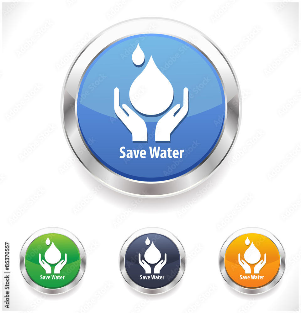 save water badge set, water drop showing save water concept - vector EPS10 save water badge set, water drop showing save water concept - vector EPS10