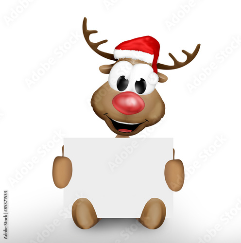 Christmas Reindeer Blank Board