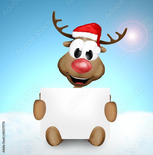Christmas Reindeer Blank Board