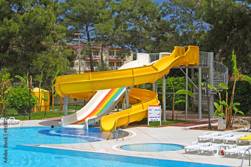 Aquapark slides, Turkey