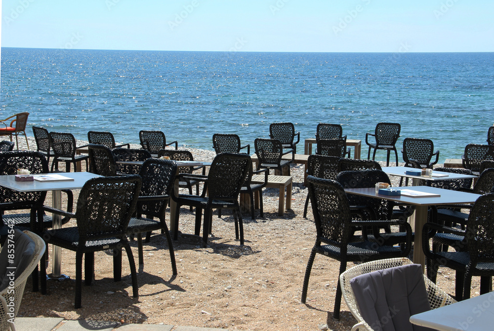 Fototapeta premium Cafe on the beach