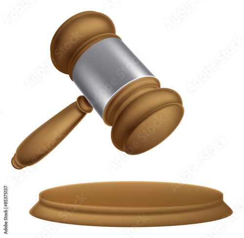 Wooden auction gavel