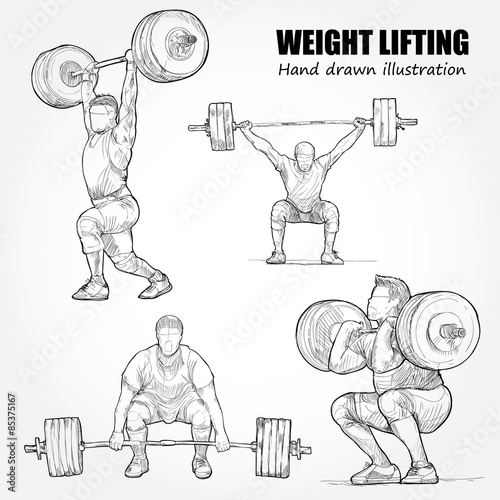 Illustration of Weight Lifting