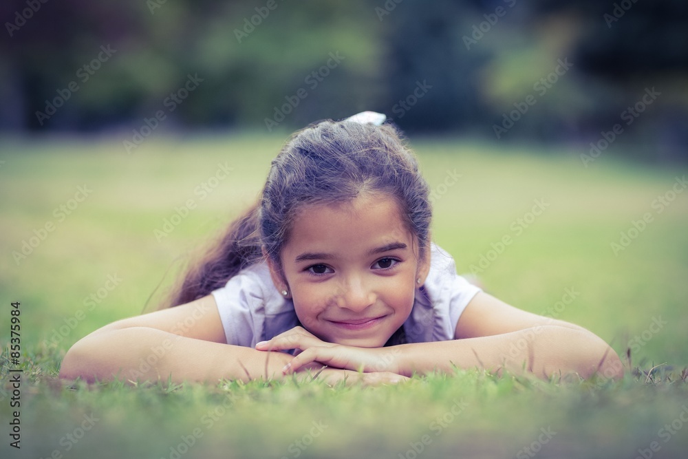 Smiling little girl looking at the camera Smiling little girl looking at the camera