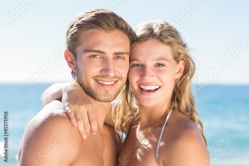Happy couple relaxing together