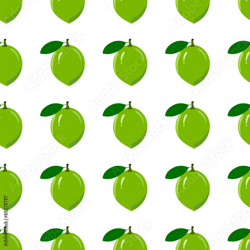 Lime Seamless Pattern. Seamless pattern with ripe juicy lime fruit.