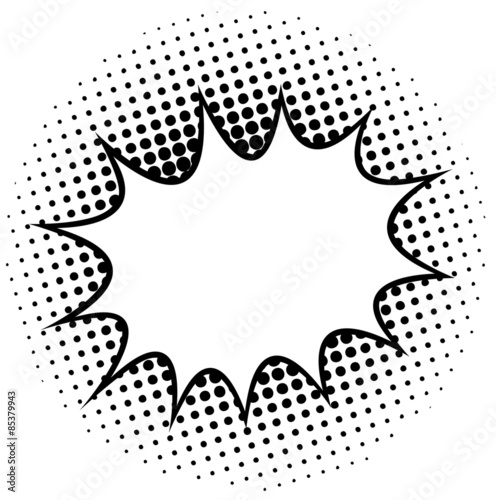 blank exploding bubble