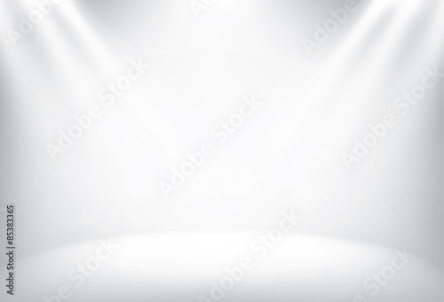 Illuminated stage with scenic lights vector background photo