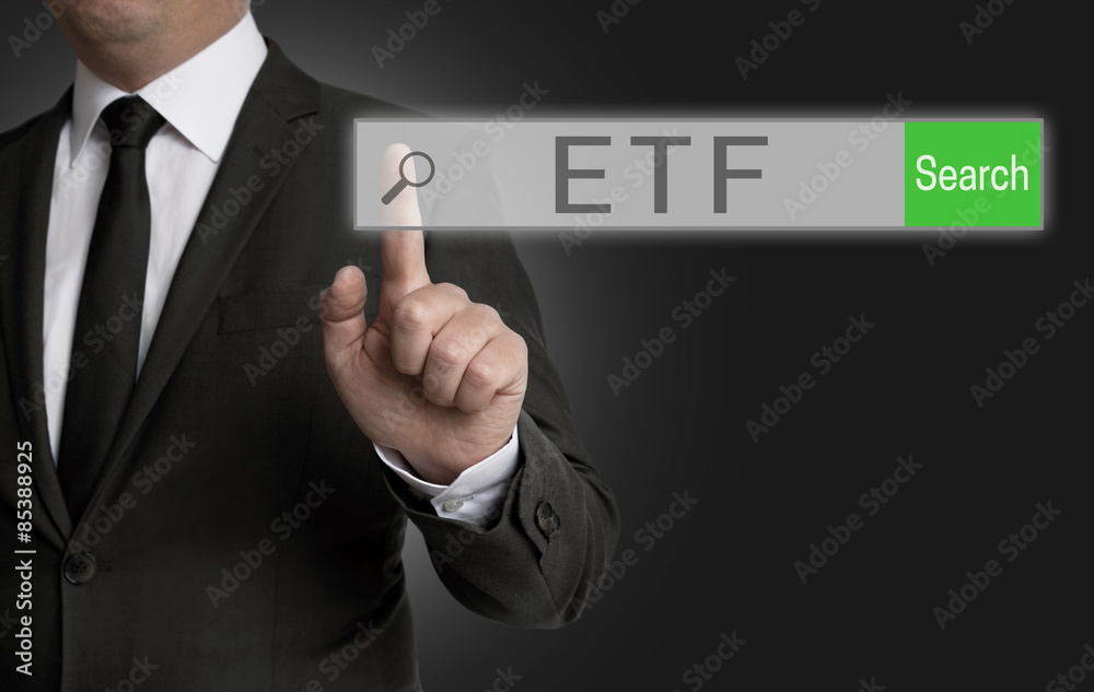 ETF internet browser is operated by businessman ETF internet browser is operated by businessman