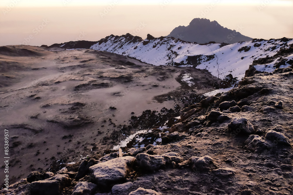 Obraz premium Kilimanjaro, Uhuru peak
