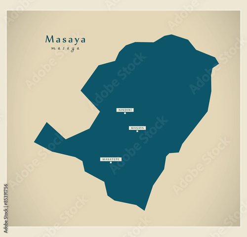 Modern Map - Masaya NI photo
