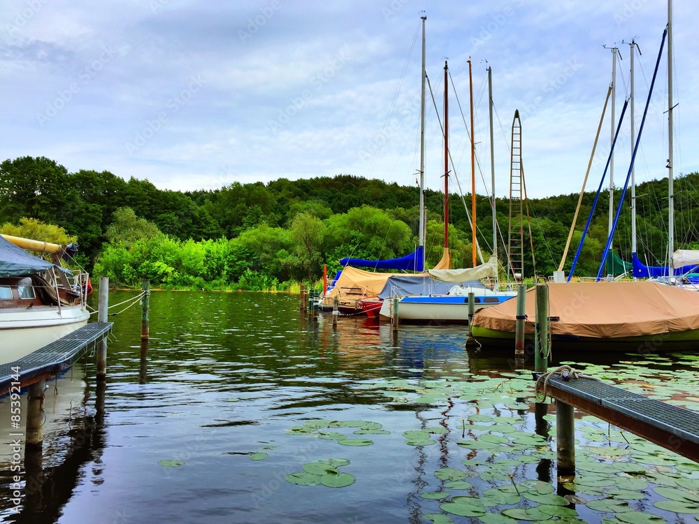 Fototapeta premium Anlegestelle am See